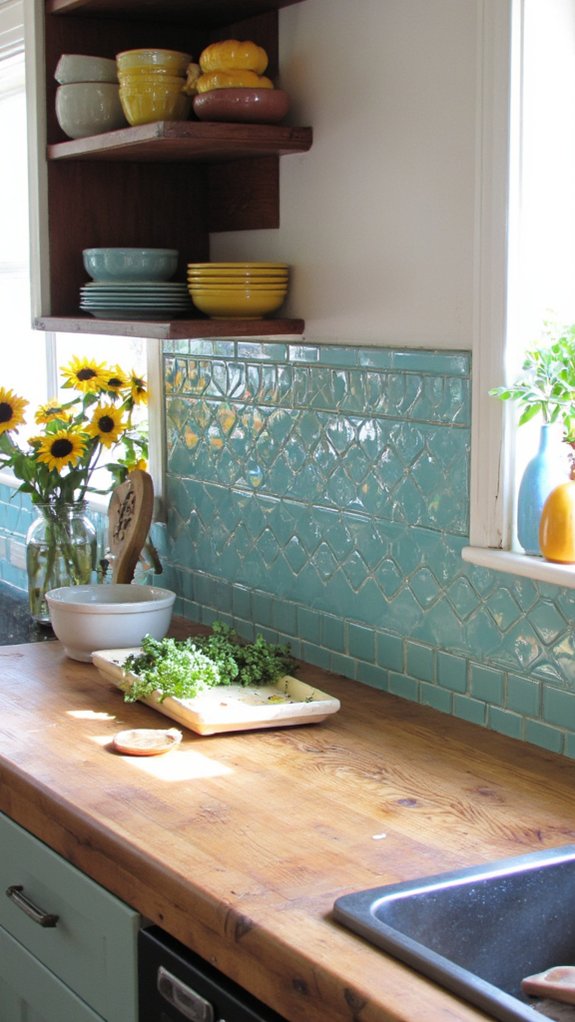 luxurious glass tile elegance