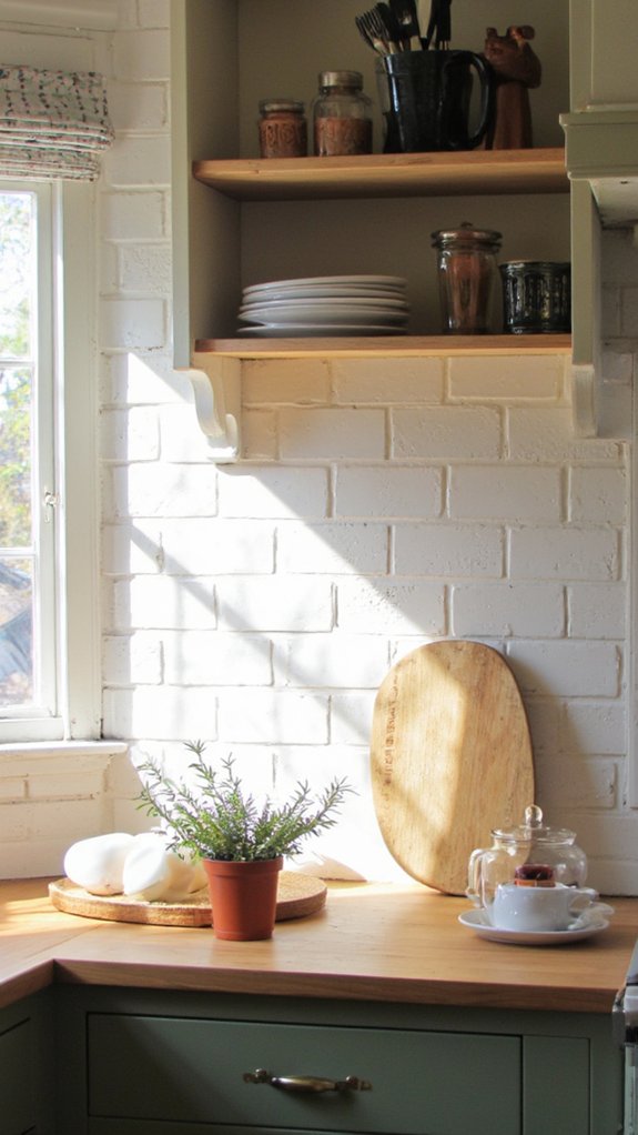 maintain herringbone backsplash cleanliness