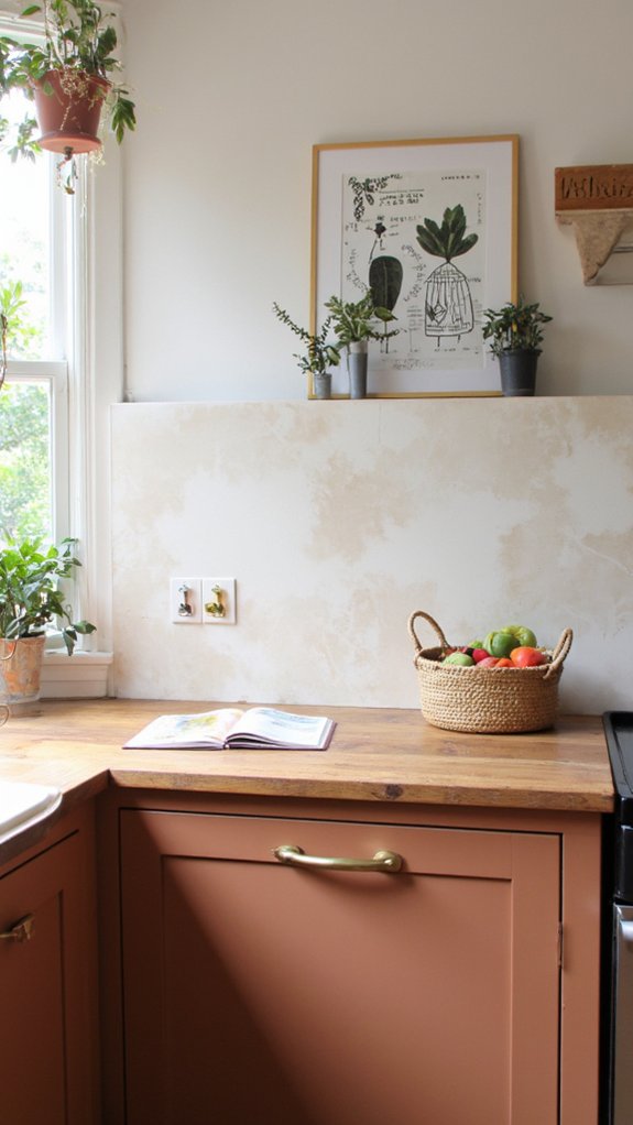 matte quartz backsplash elegance