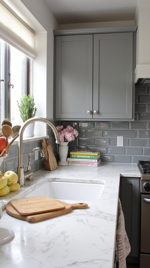 metallic accents enhance sophistication