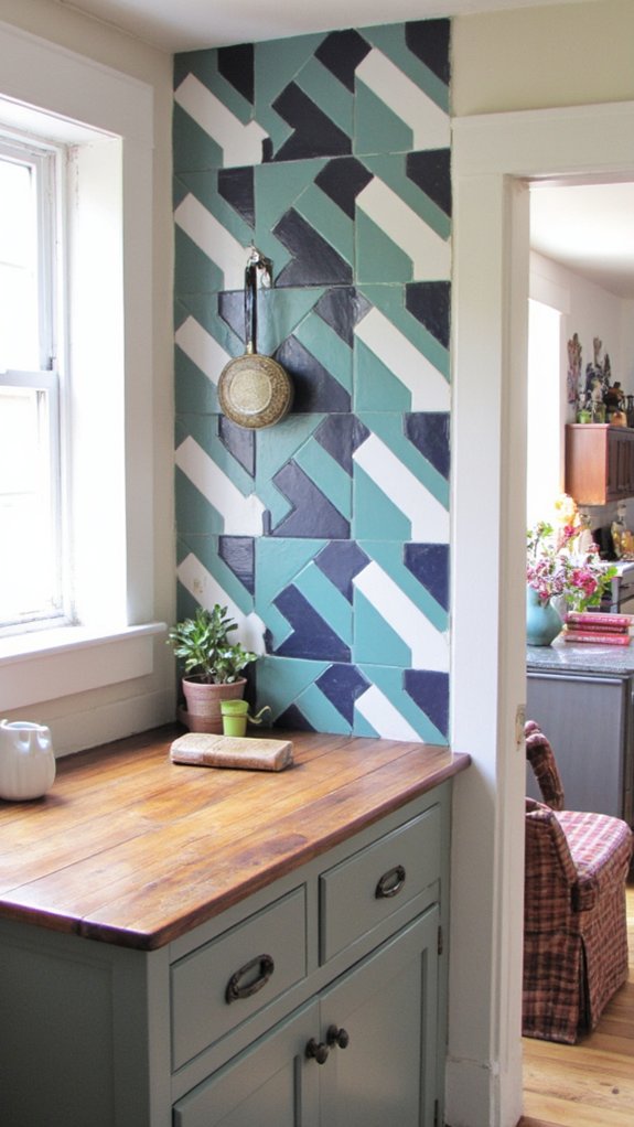 mixing patterns creatively together