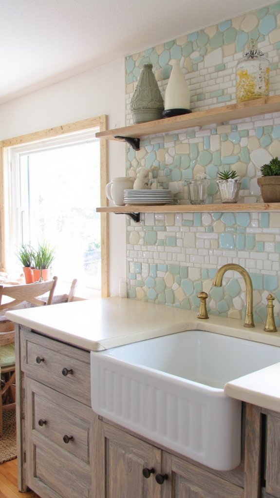 mixing tile shapes creatively