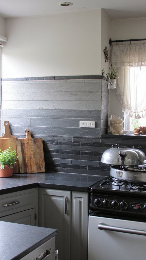 monochromatic gray kitchen elegance