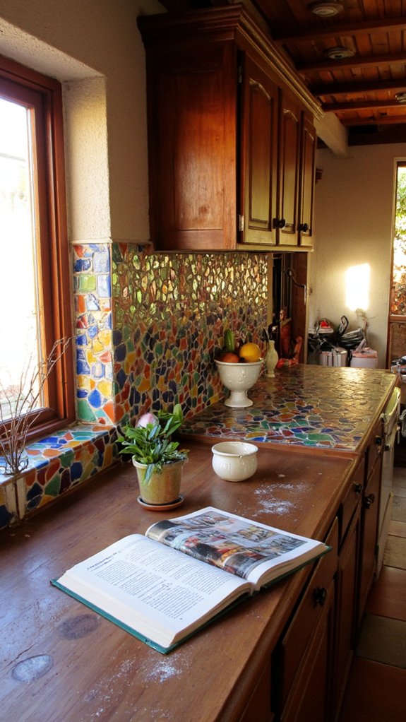 mosaic backsplash kitchen transformation