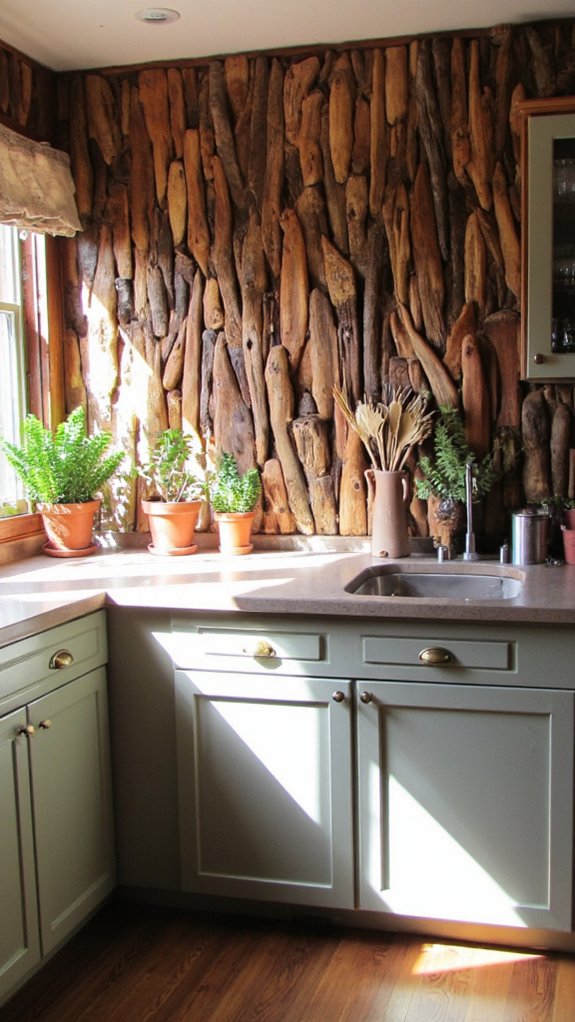 natural rustic kitchen warmth