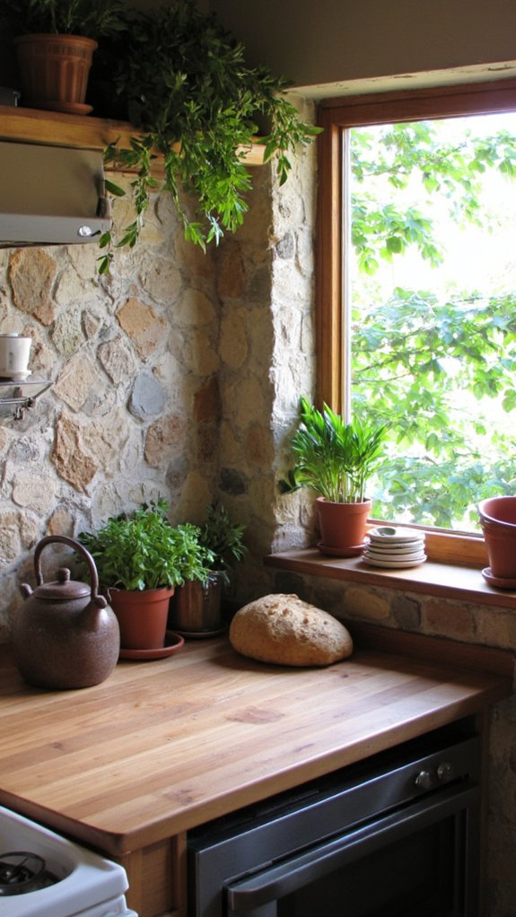 natural stone kitchen charm