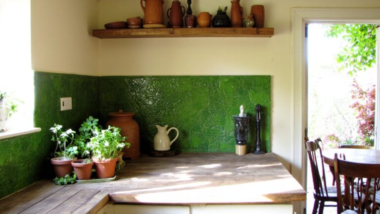 23 Green Kitchen Backsplash Ideas That Bring Nature Indoors nature inspired kitchen designs