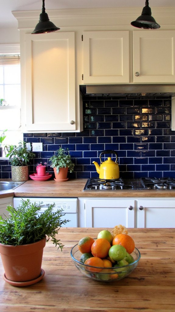 navy blue bold color contrast