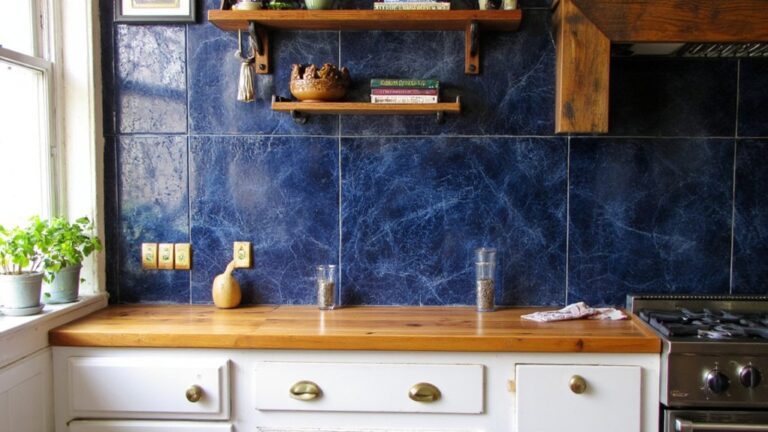 22 Navy Blue Kitchen Backsplash Ideas That Exude Sophistication navy blue kitchen elegance