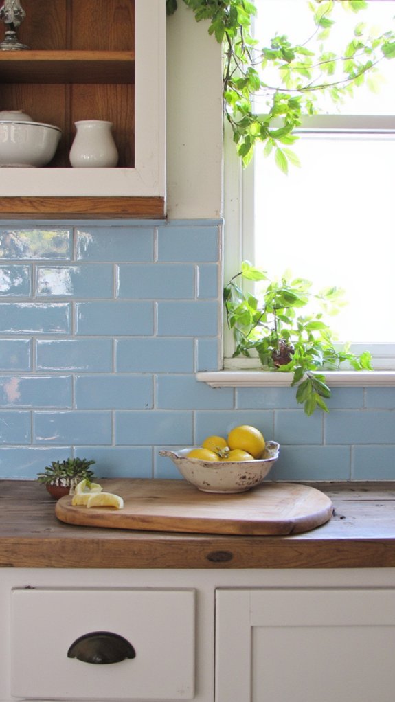 ocean blue subway tiles