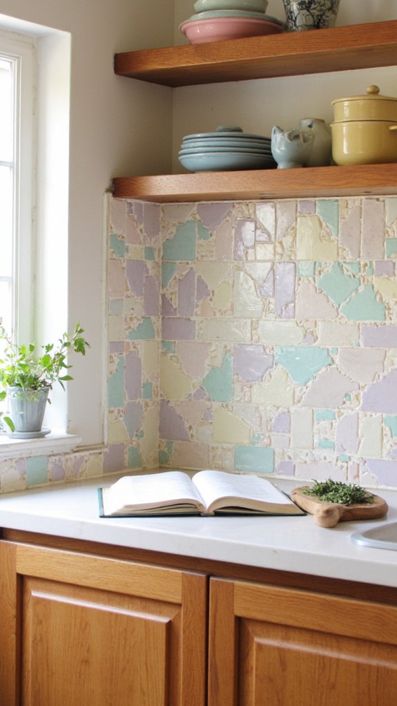 pastel mosaic tile charm