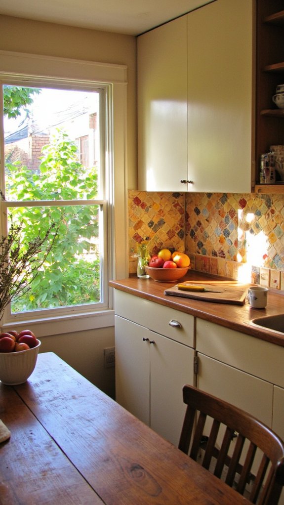 peel and stick backsplash project