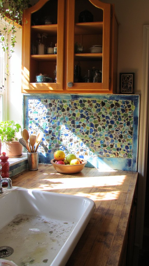 personalized colorful tile design