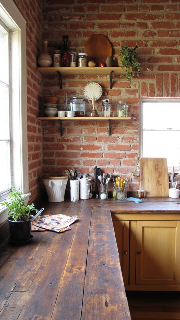 personalized diy brick backsplash