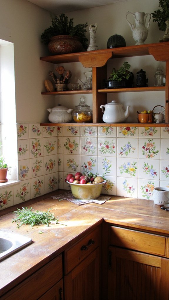 personalized hand painted backsplashes