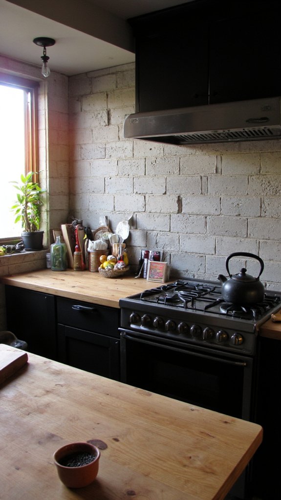 raw industrial kitchen elegance