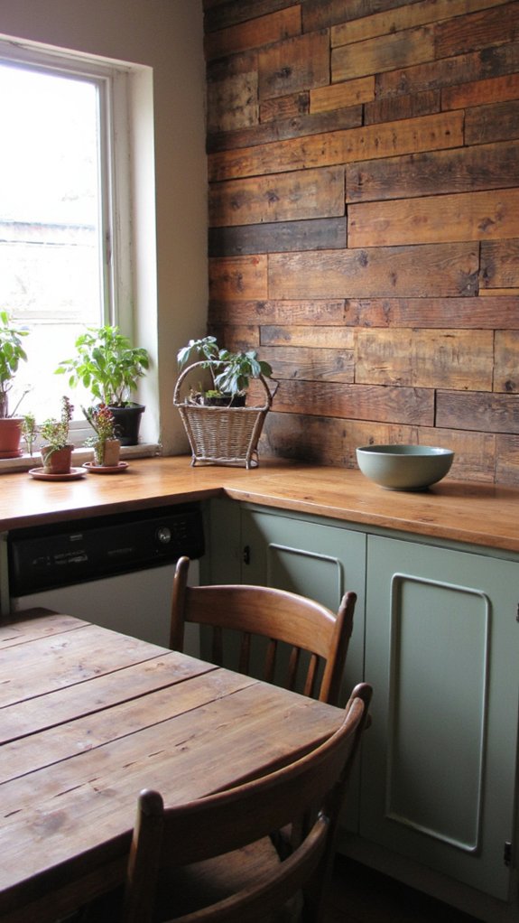 reclaimed wood kitchen charm