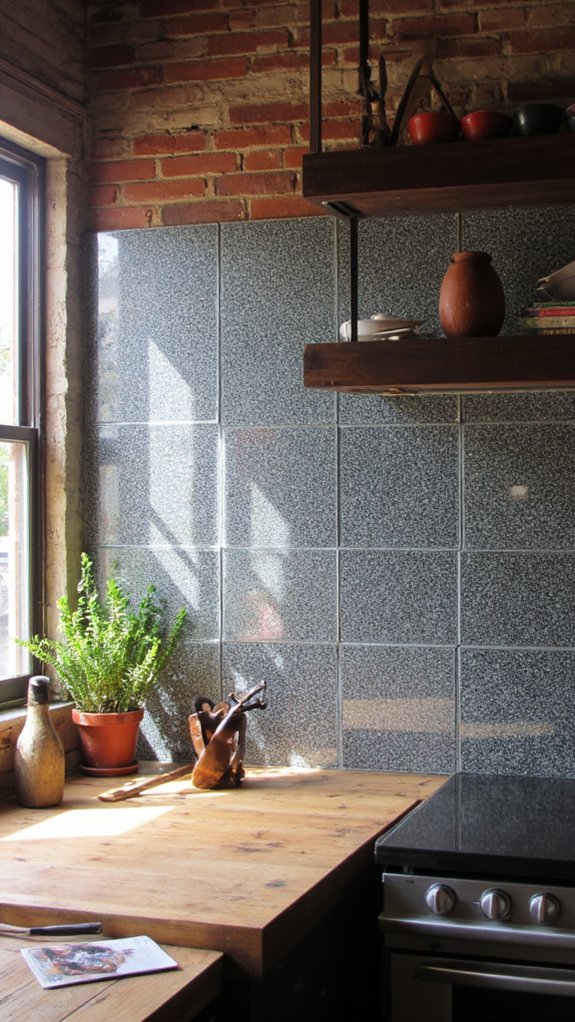 reflective customizable kitchen panels