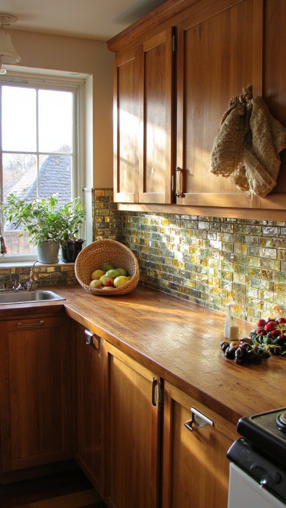 reflective glass tiles enhance spaces