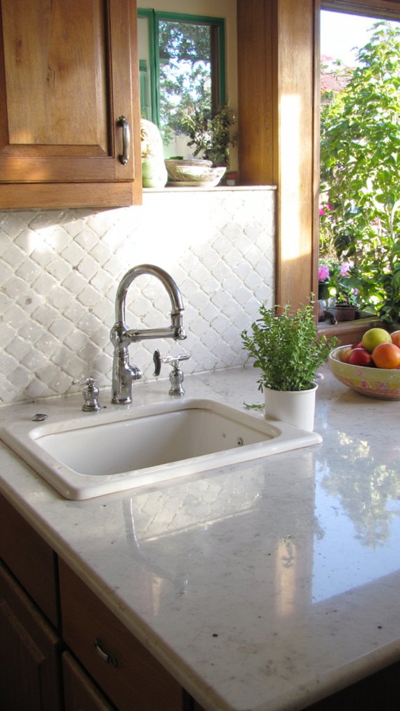 reflective white glass tiles