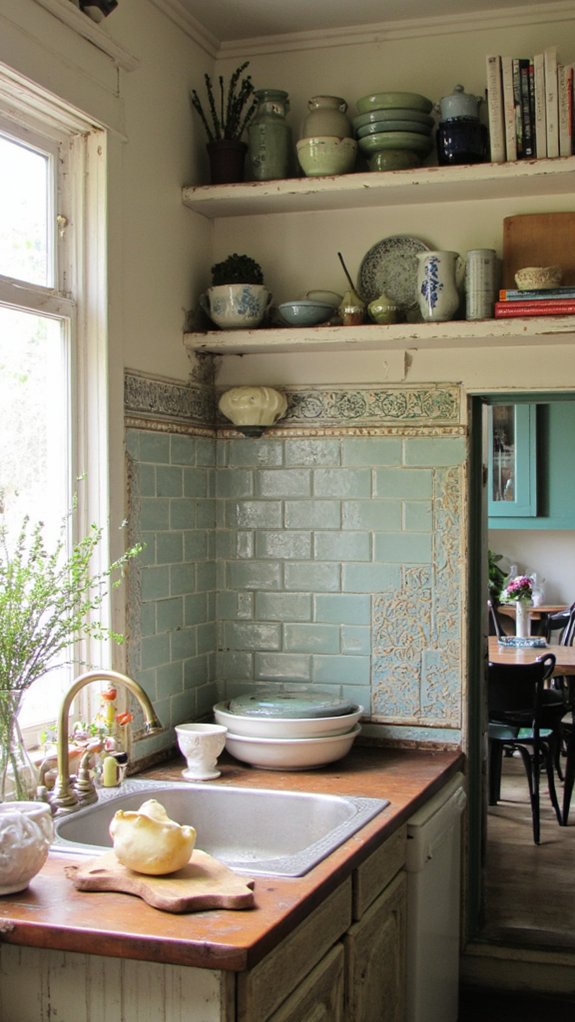 retro sage green charm