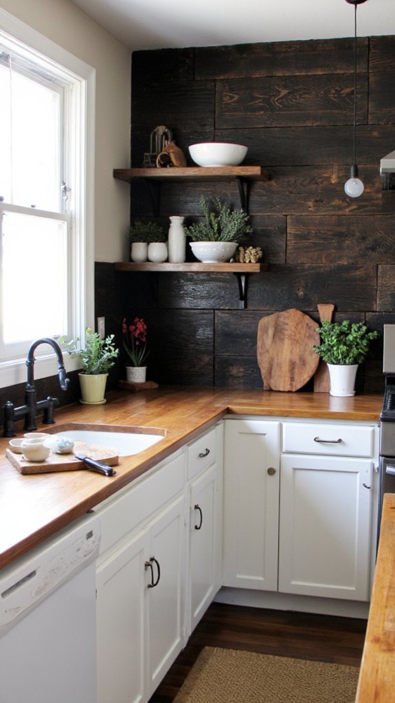 rustic black wood elegance