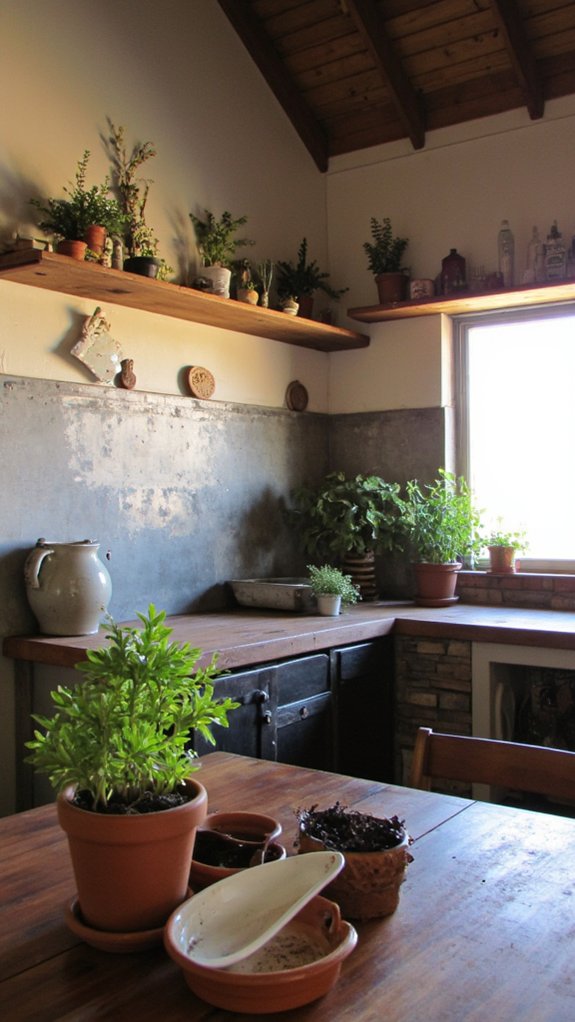 rustic concrete farmhouse kitchens