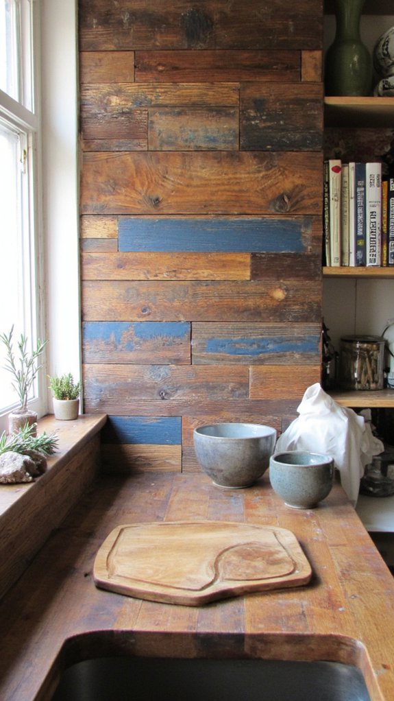 rustic wood kitchen warmth