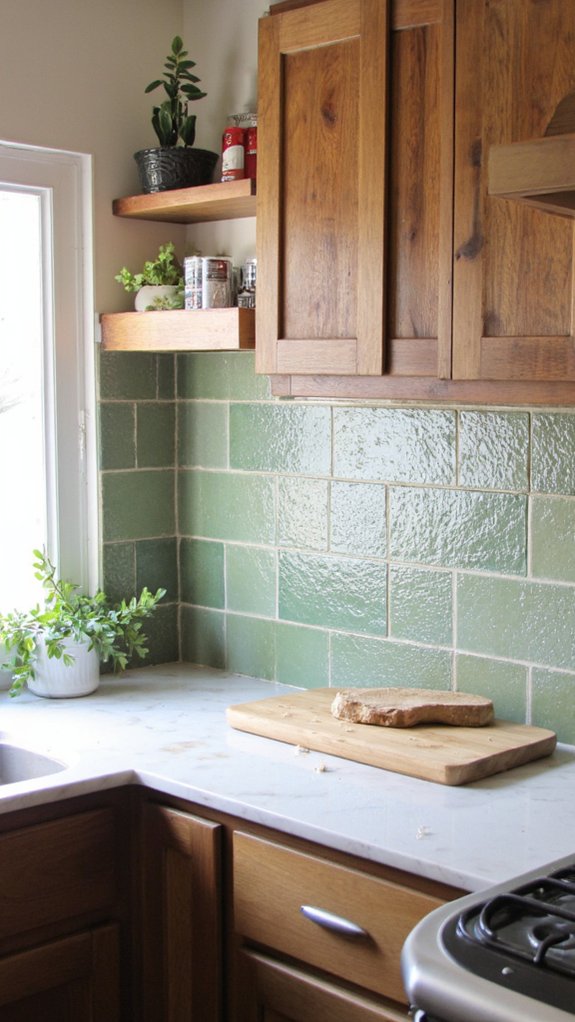 sage green backsplash maintenance tips