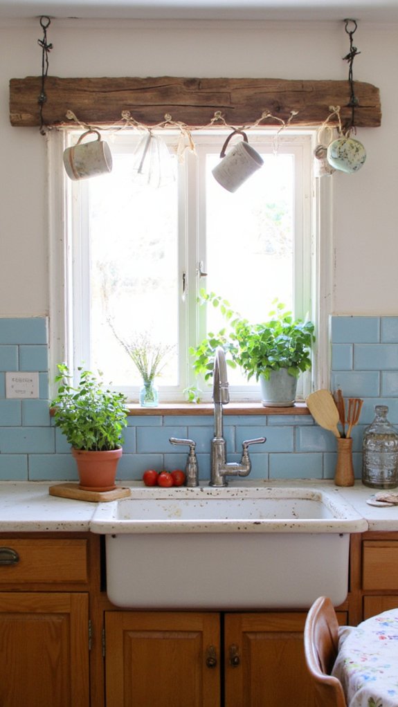 serene cottage kitchen aesthetic
