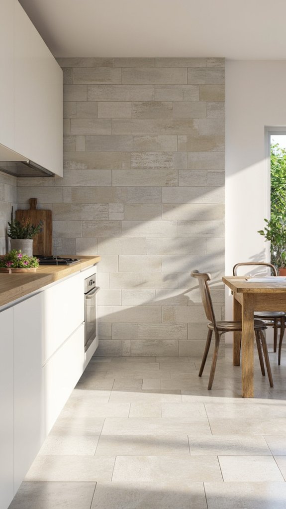 sleek design minimal grout