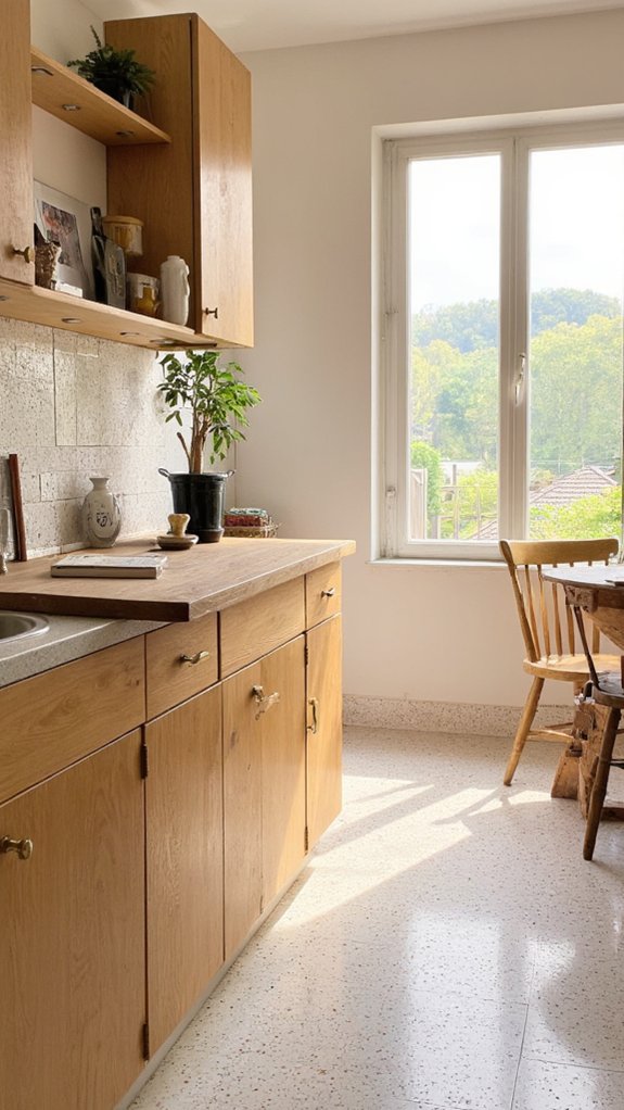 sleek durable bright kitchen