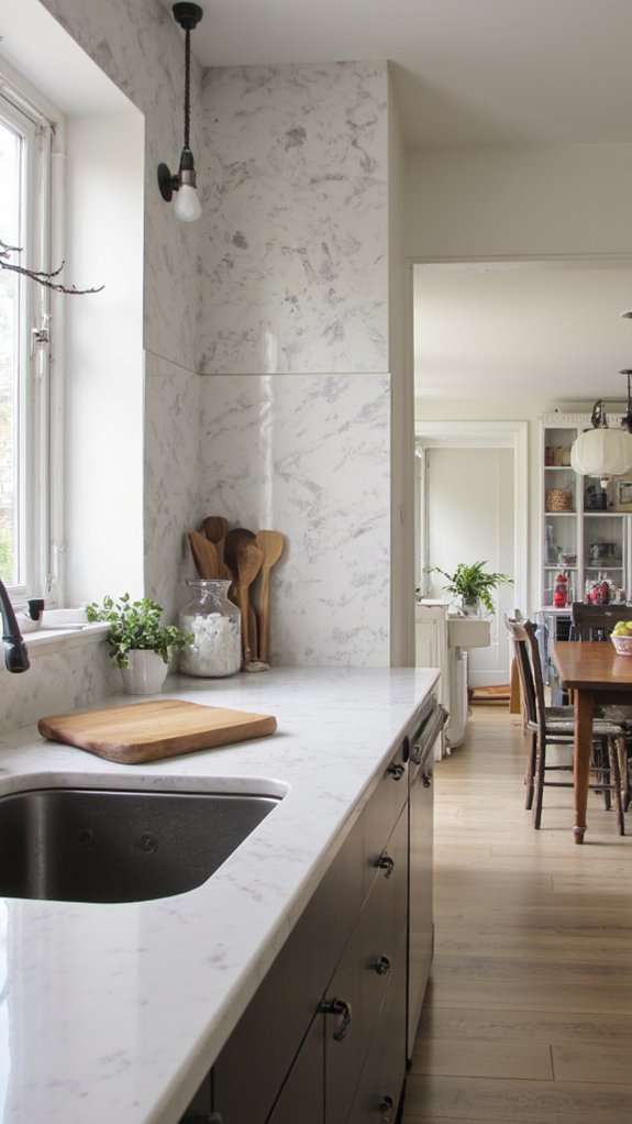 sleek low maintenance kitchen design