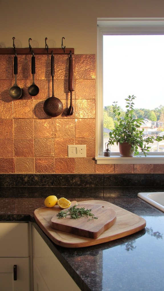 sleek modern copper elegance