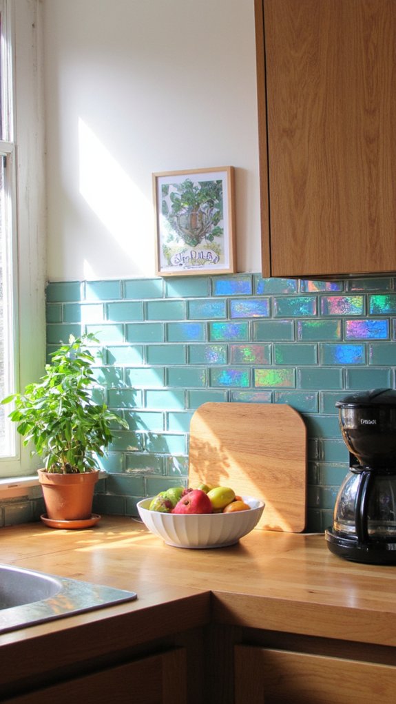 sleek modern glass tiles