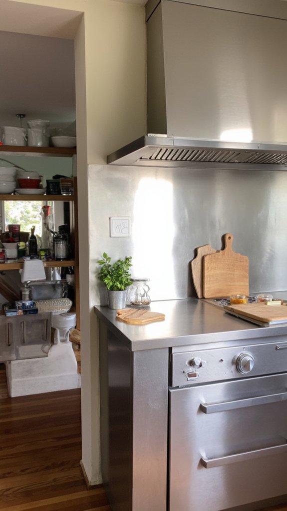 sleek reflective easy to clean elegance