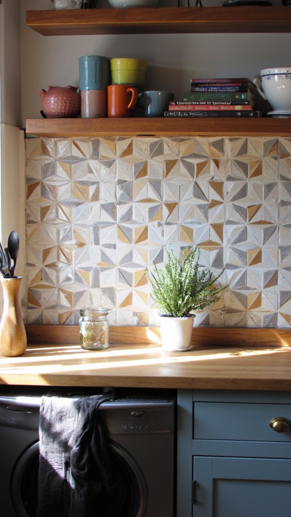 sophisticated geometric kitchen designs