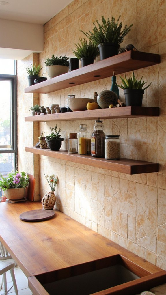 stylish seasonal kitchen display