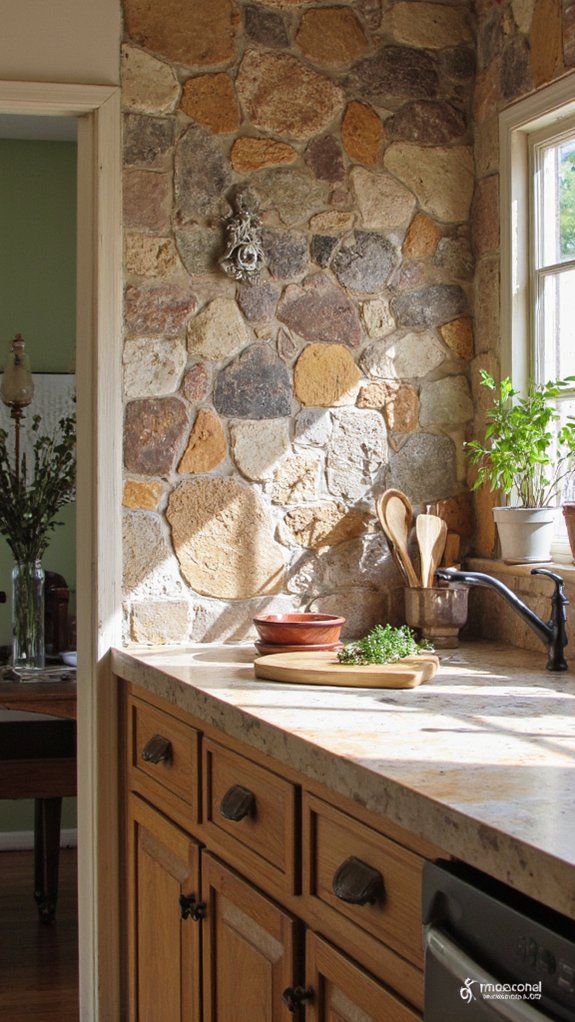 stylish stone backsplash options