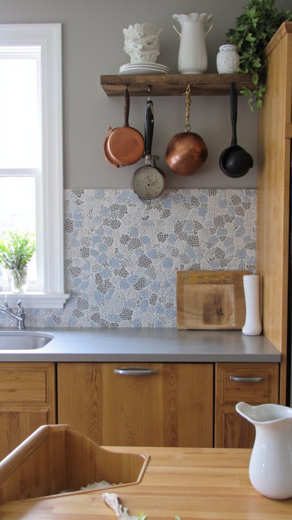 sustainable gray backsplash options