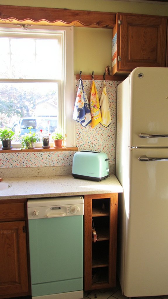 terrazzo enhances appliance aesthetics