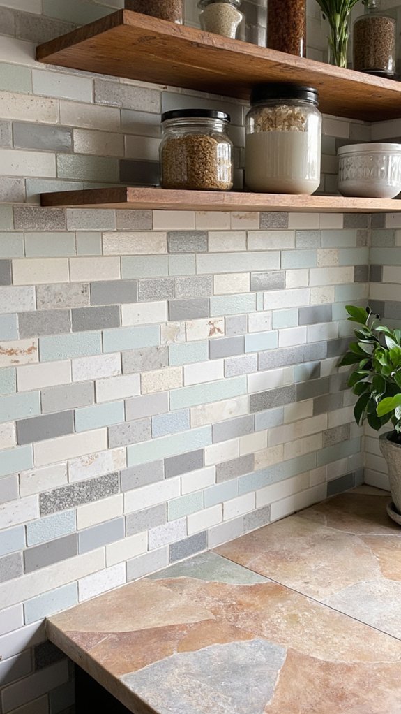 textured backsplashes enhance kitchens