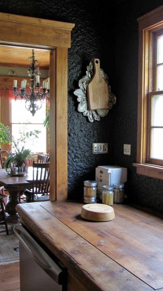 textured black stone elegance