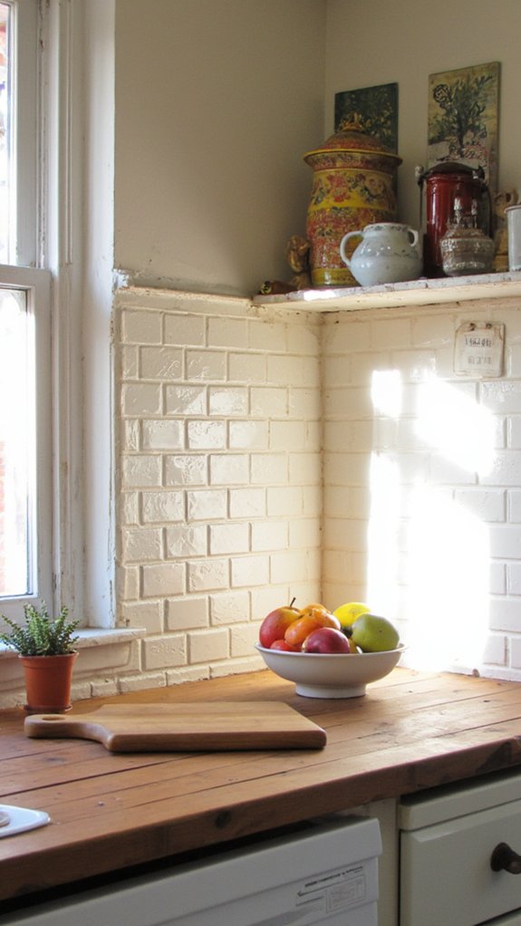 textured finishes enhance subway tiles