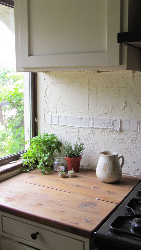 textured plaster adds warmth