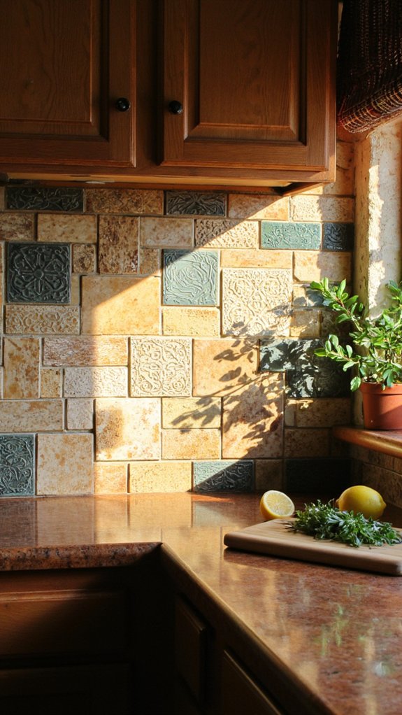 textured tiles enhance design