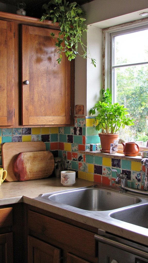 textured tiles enhance kitchens