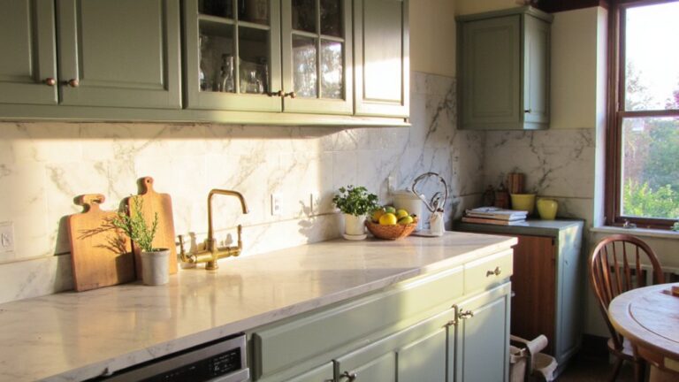 timeless luxe marble backsplash
