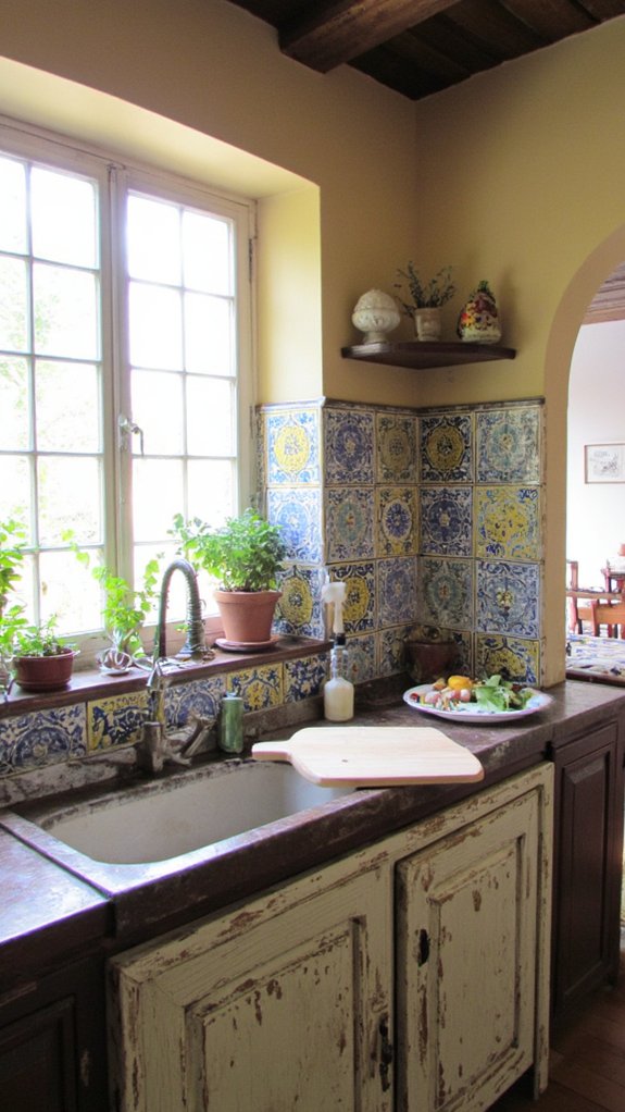 unique hand painted character tiles