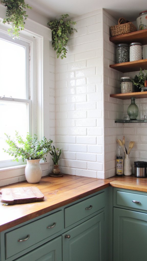 vertical tile accent wall